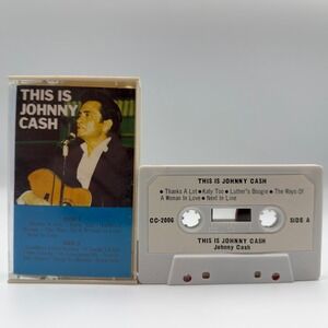 This Is Johnny Cash Cassette Tape‎ Charm Originals CC-2006 Vintage Country Music